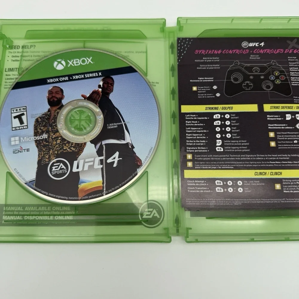 UFC 4 Xbox One Series X EA Sports MMA Fighting Game CIB